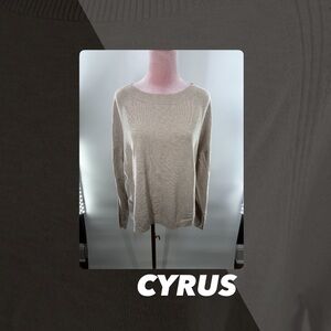 EUC Cyrus Cream Boat Neck Sweater